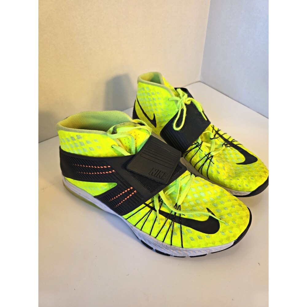 ​Nike Zoom Field General 2 Volt Black Mid Strap Turf Training Shoes 835657-708 1